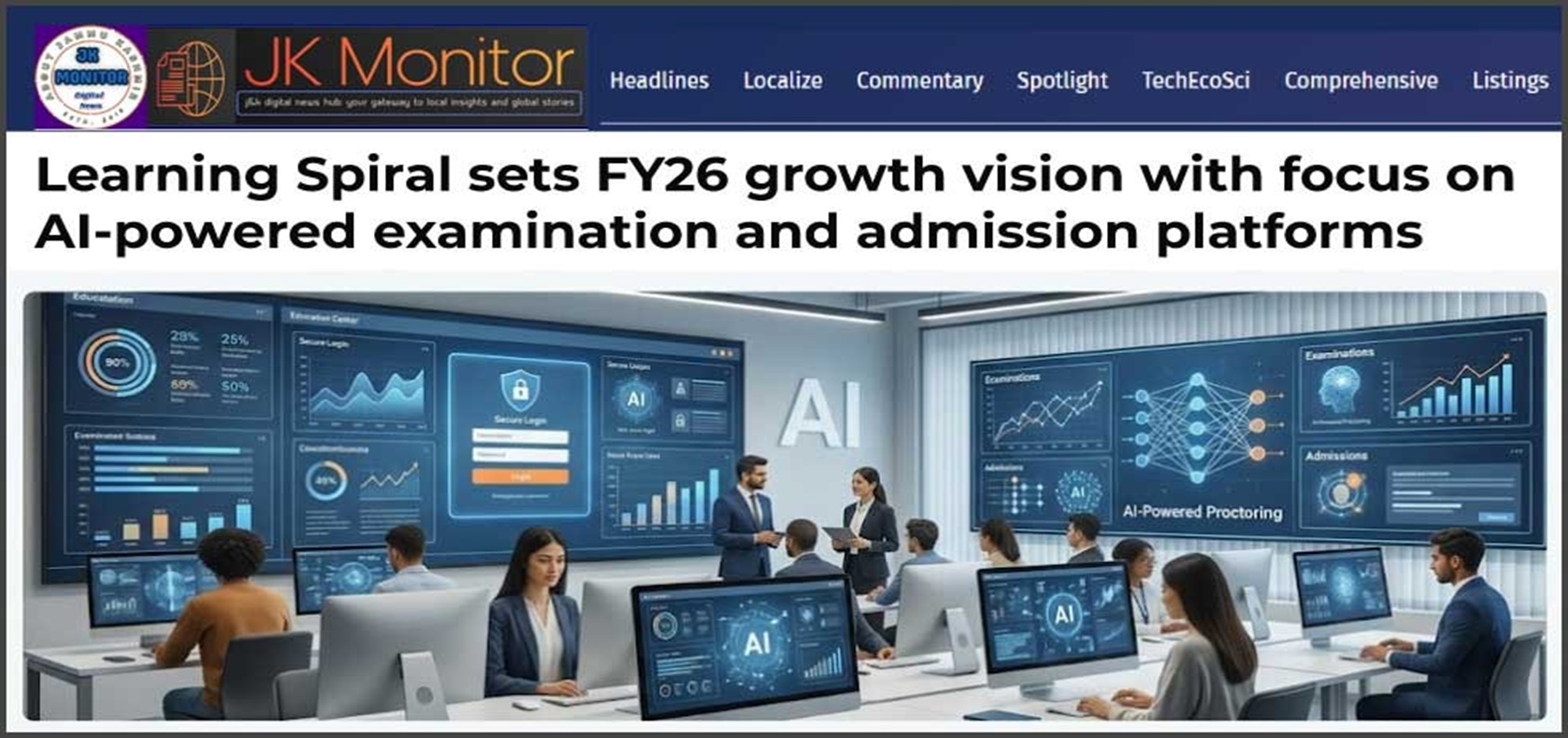 Learning Spiral Featured in JK Monitor News for Its FY26 AI Vision