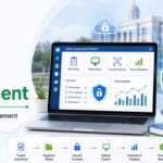 University administrator reviewing a secure question bank management dashboard on a digital assessment platform by Learning Spiral Ltd.
