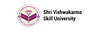 Logo of Shri Vishwakarma Skill University: circular emblem with a diamond icon and the university name beside it.